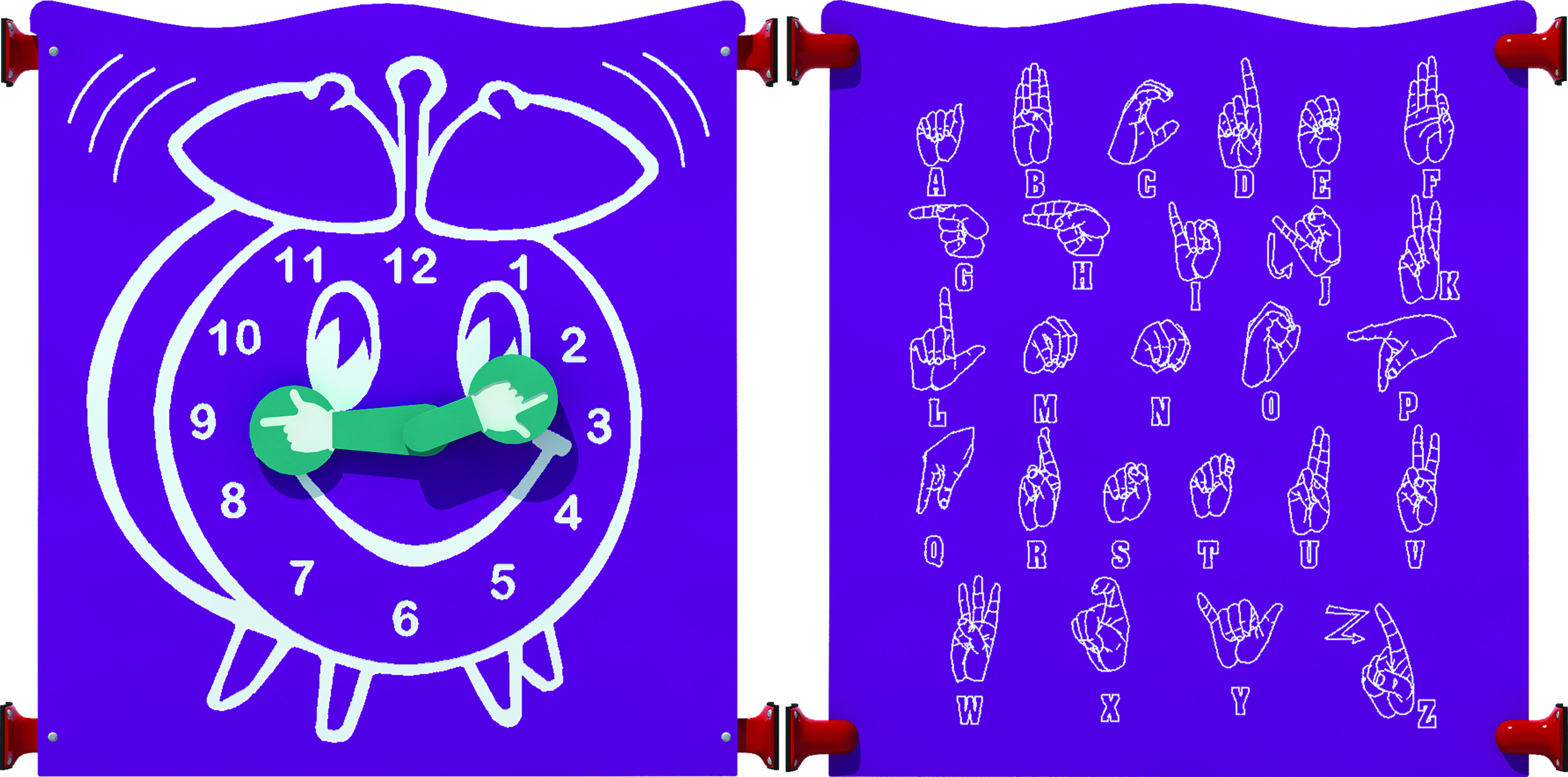 Clock/ Sign Language Panel